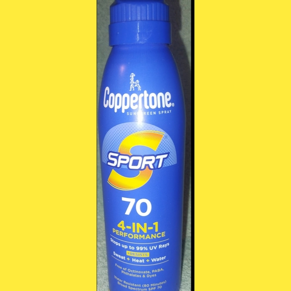 2 Pack Coppertone Sport Sunscreen Spray SPF 70